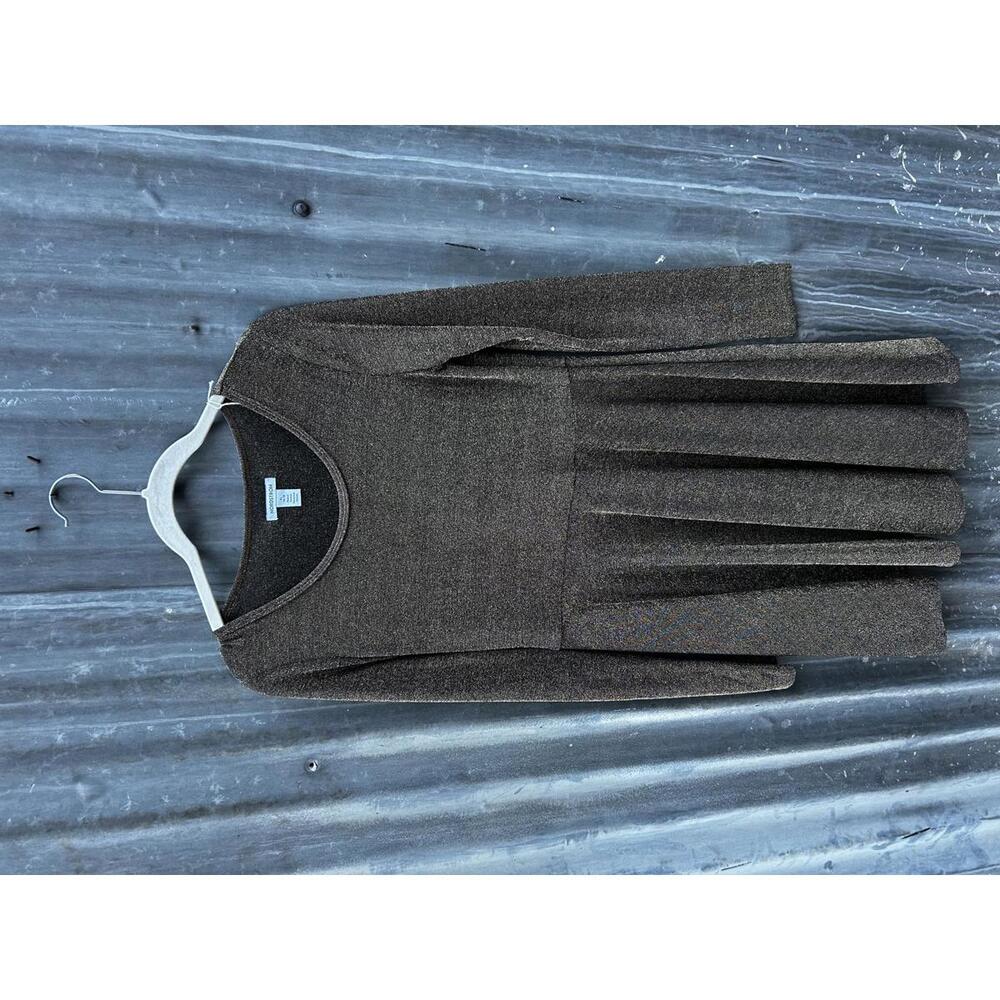 Nordstrom Brown Long Sleeve Knit Dress Girls Size 14/16